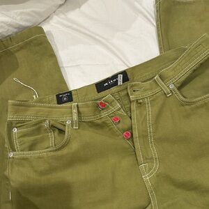 Kiton olive pants size 36